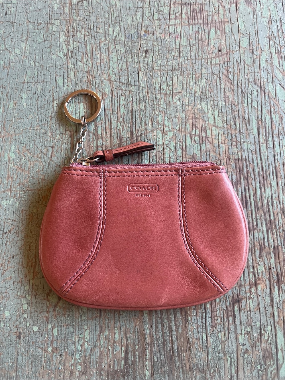 Coach Mini Zip Coin Purse Keychain